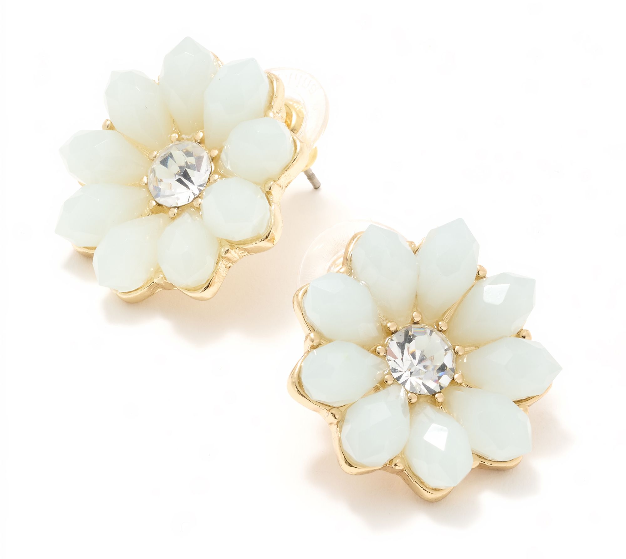 Joan Rivers Flower Button Post Earrings
