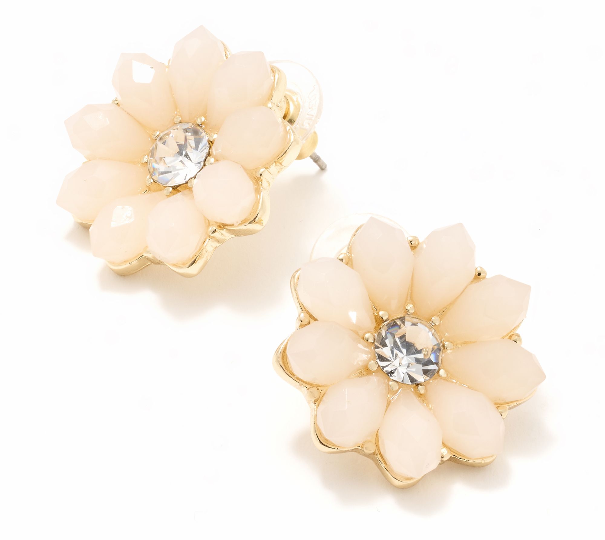 Joan Rivers Flower Button Post Earrings