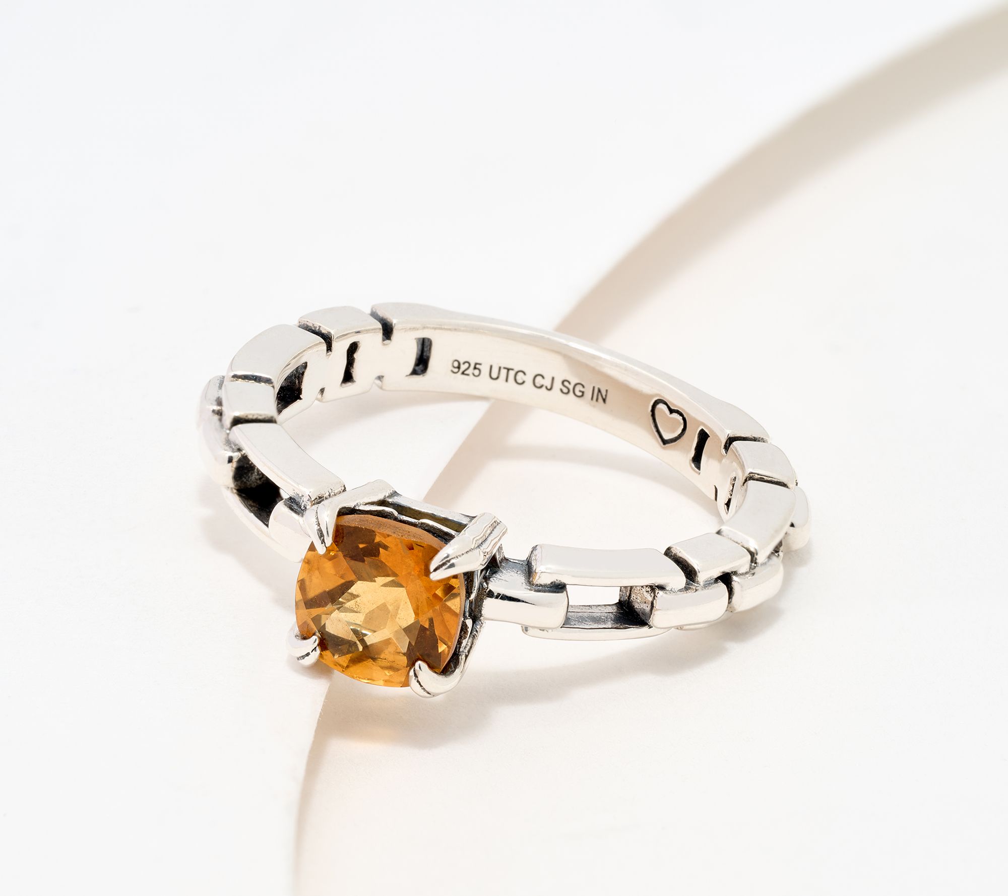 Christian James by Scott Grimes Sterling Silver Round Gemstone Luciano Ring