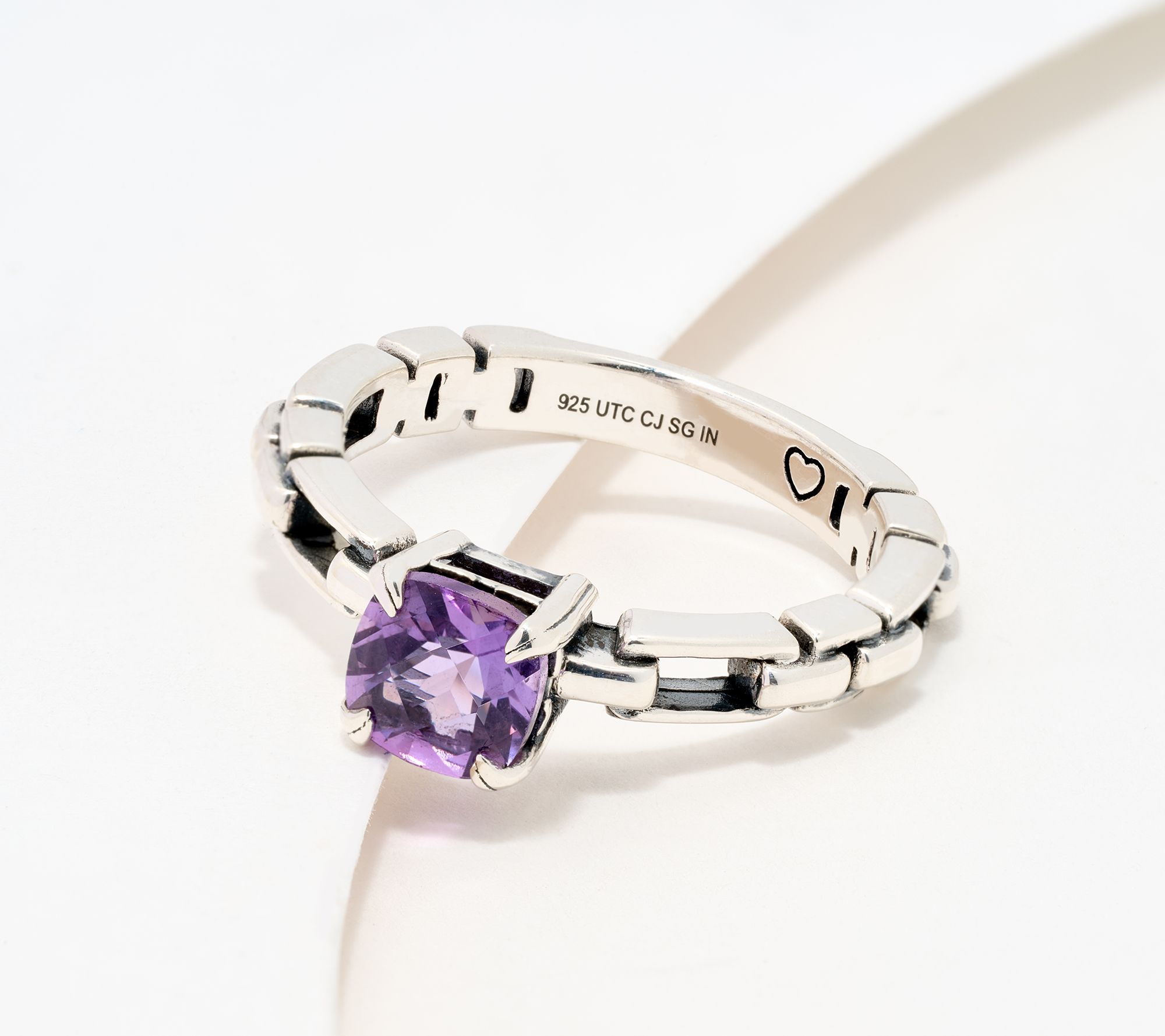 Christian James by Scott Grimes Sterling Silver Round Gemstone Luciano Ring