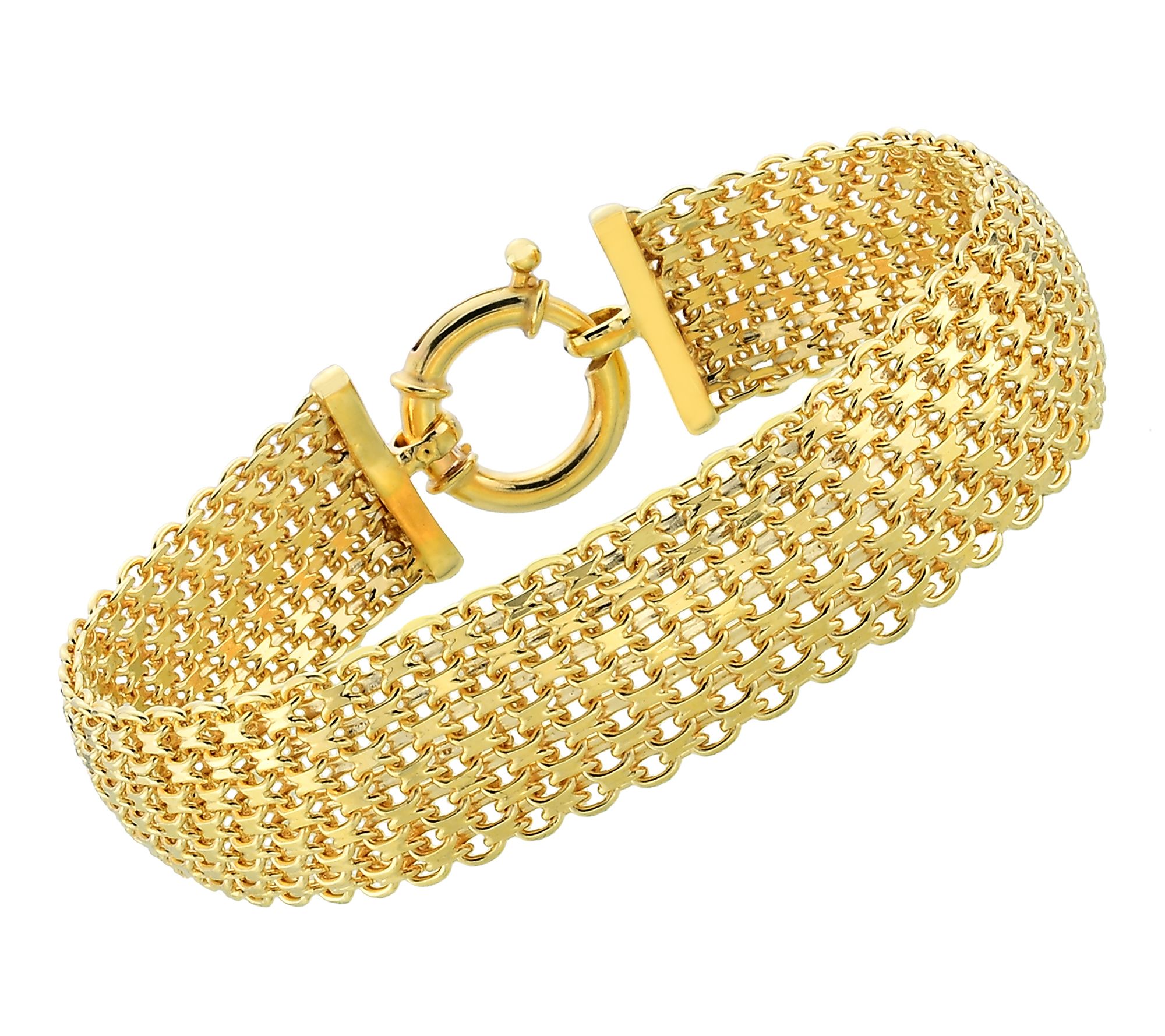 Silver Style Domed Tapestry Design Bracelet, Sterling