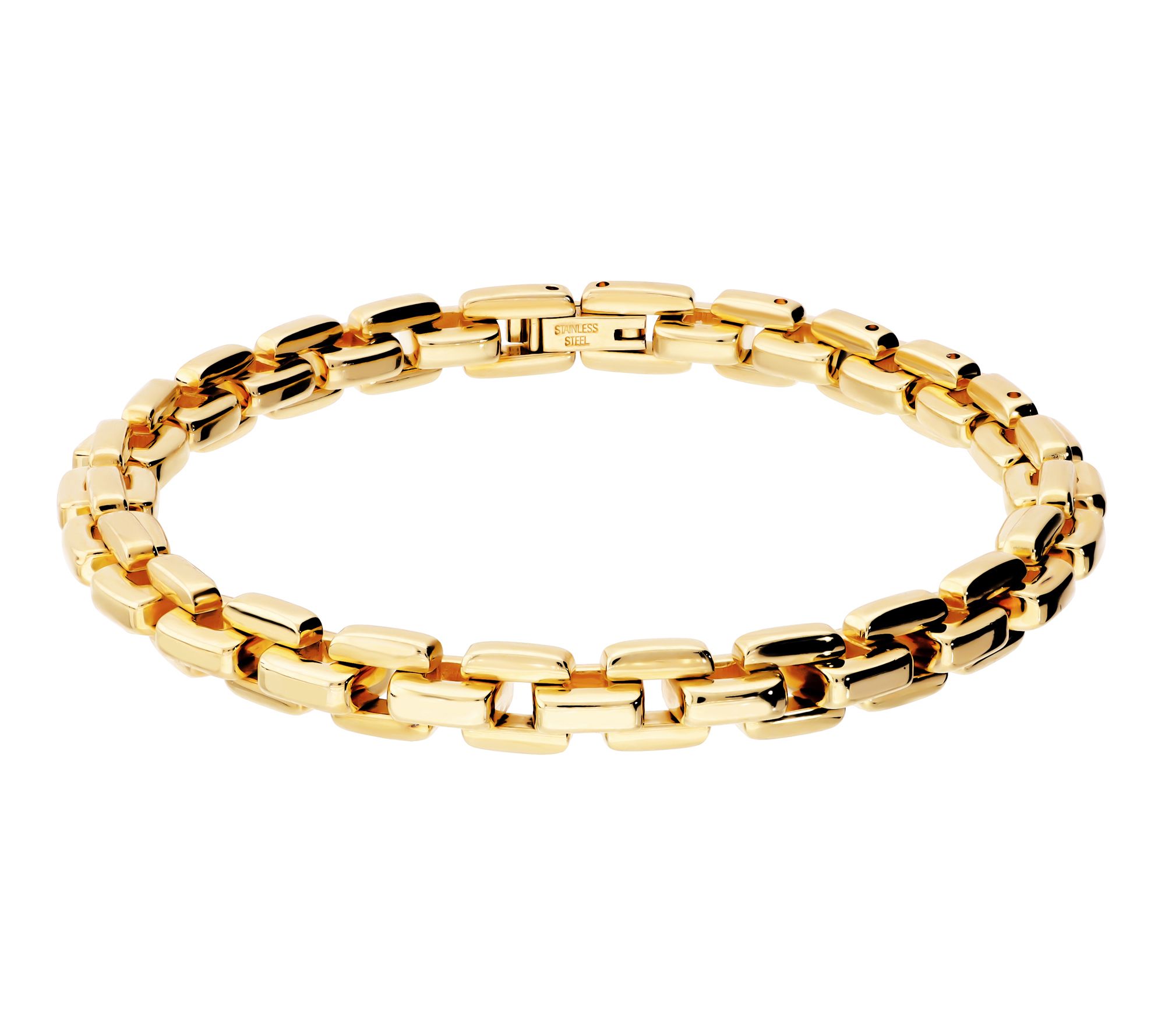 Steel By Design Square Link Bracelet