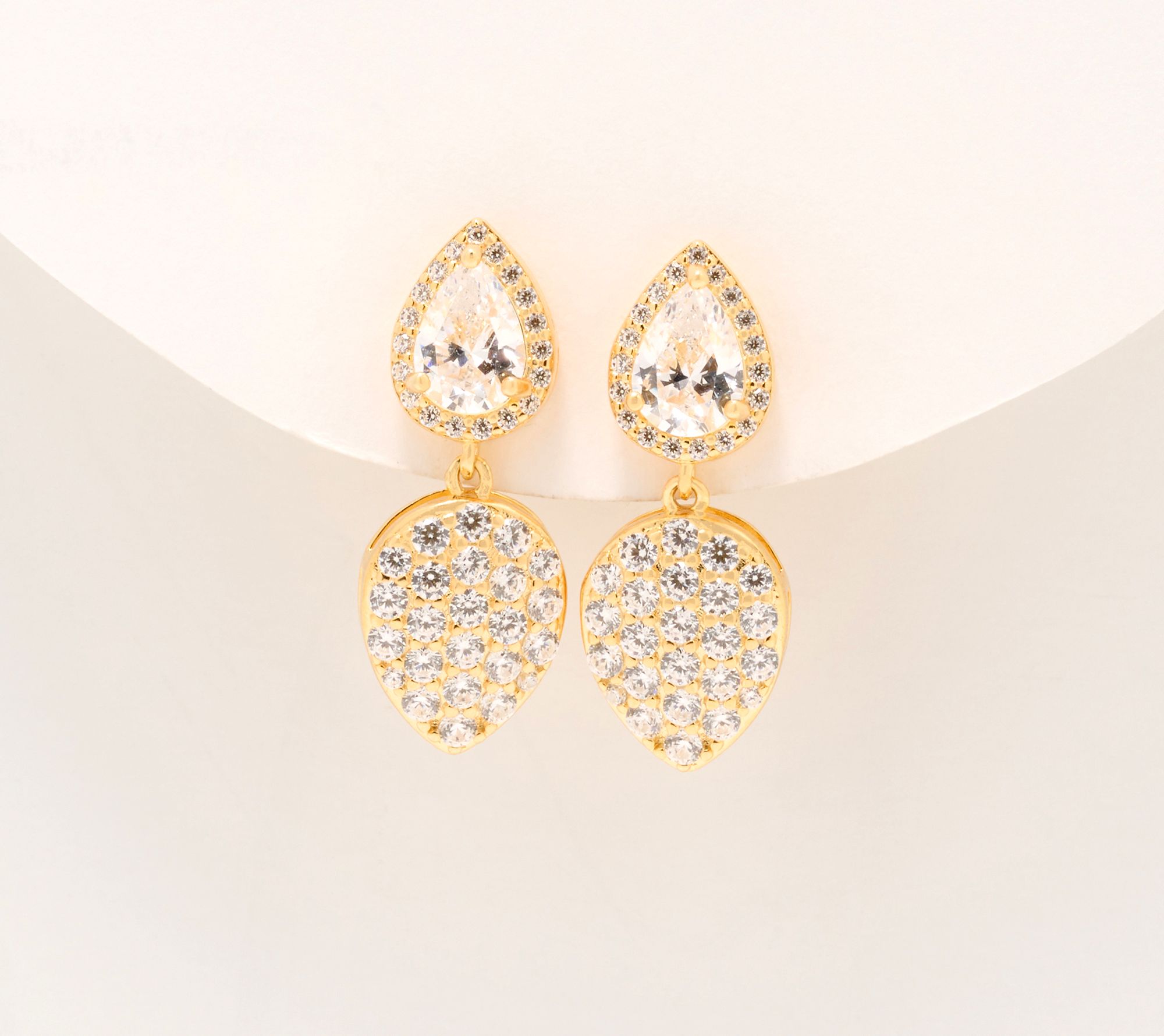 Diamonique x Kathy Levine Reflections Earrings, Sterling Silver