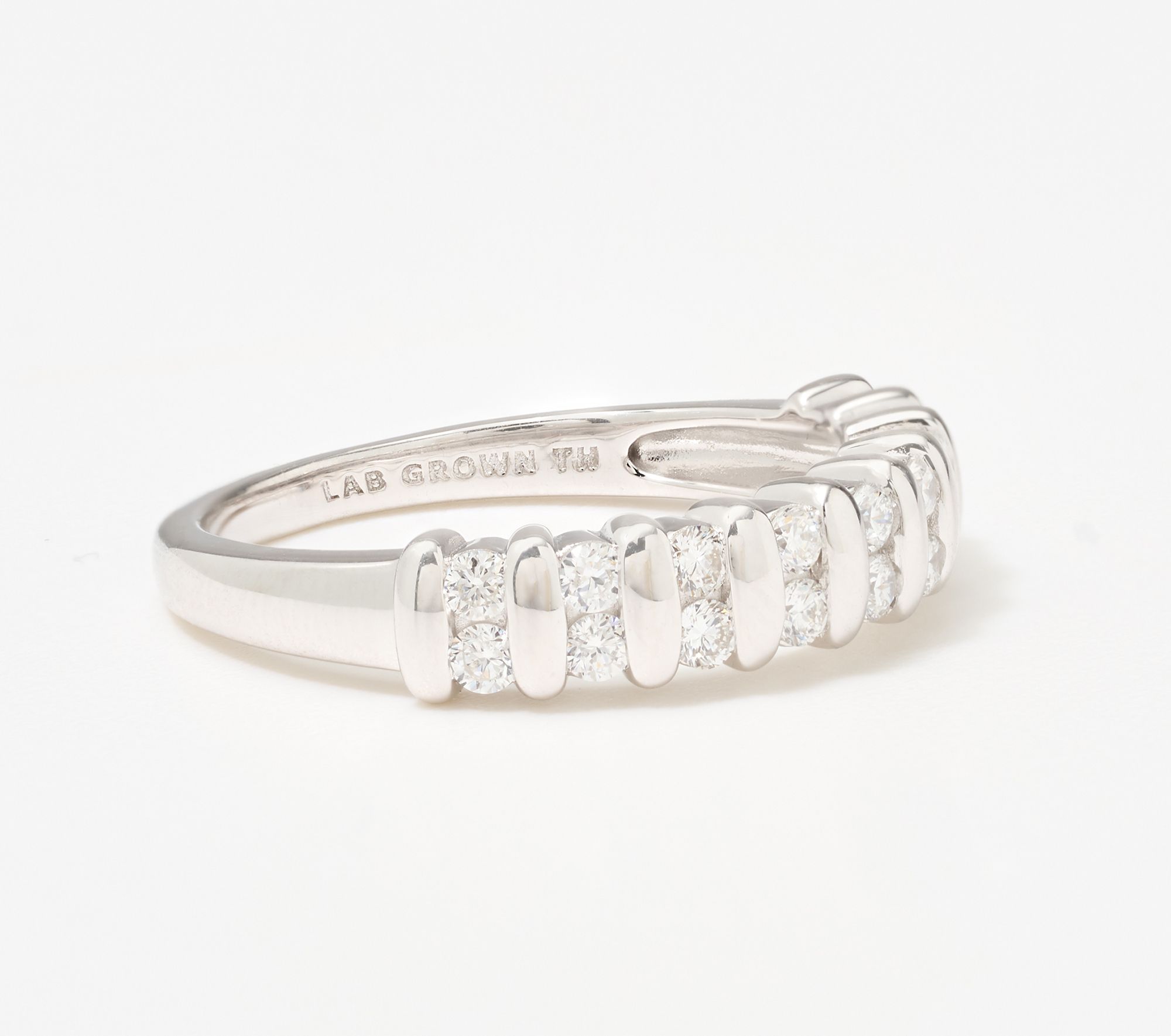 Fire Light Lab Grown Diamond 0.45 cttw Double Row Band Ring