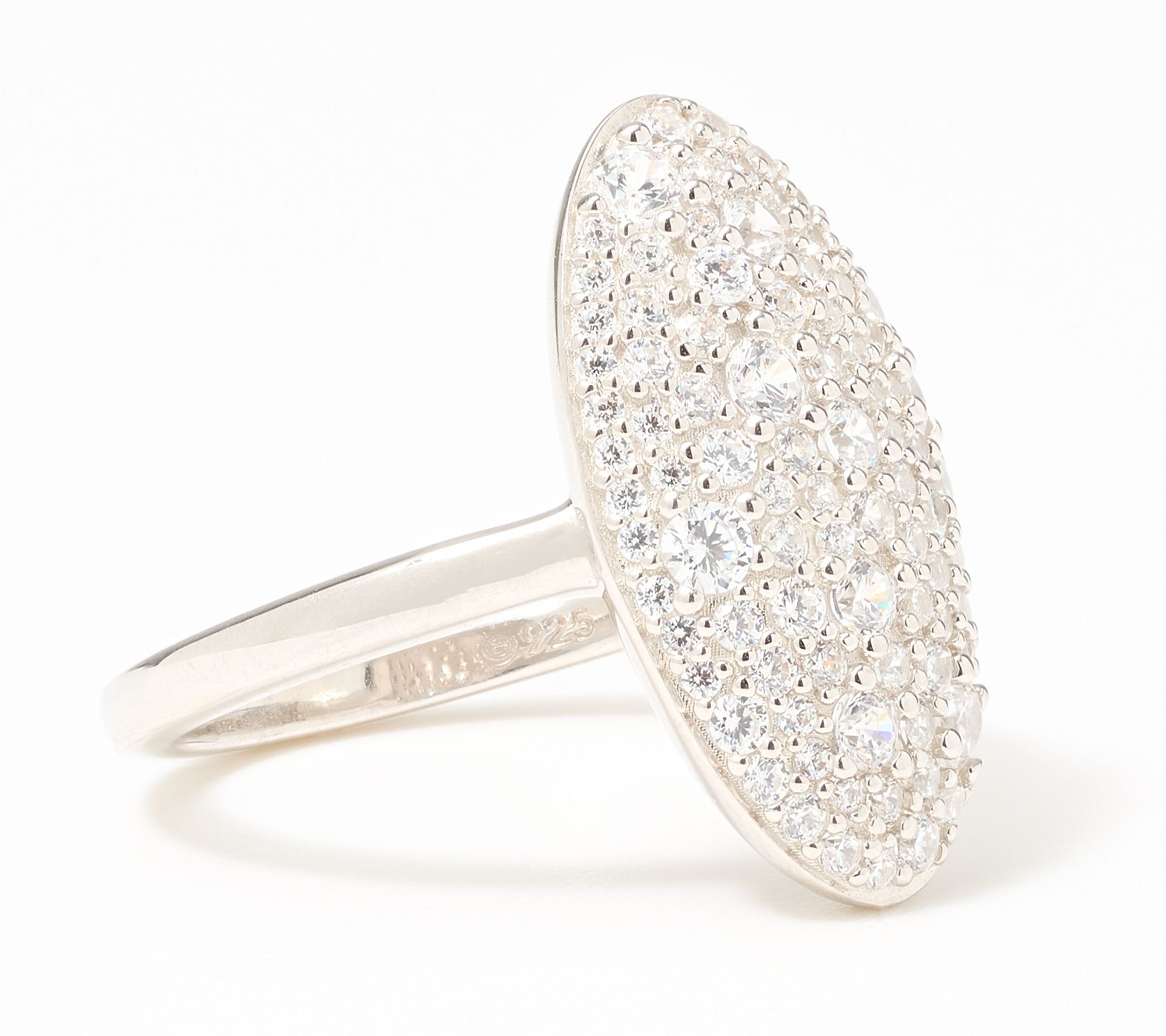 Diamonique x Lulu Frost Micro Pave Ring, Sterling Silver