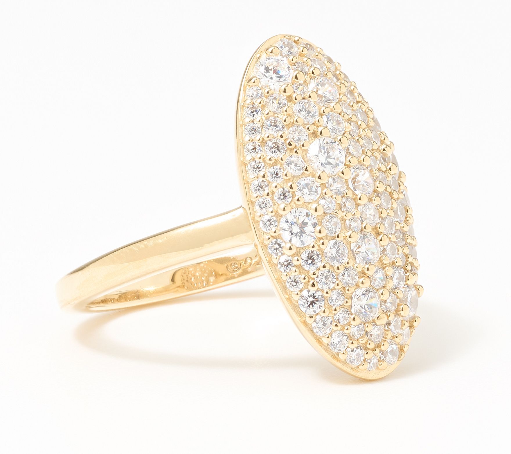 Diamonique x Lulu Frost Micro Pave Ring, Sterling Silver