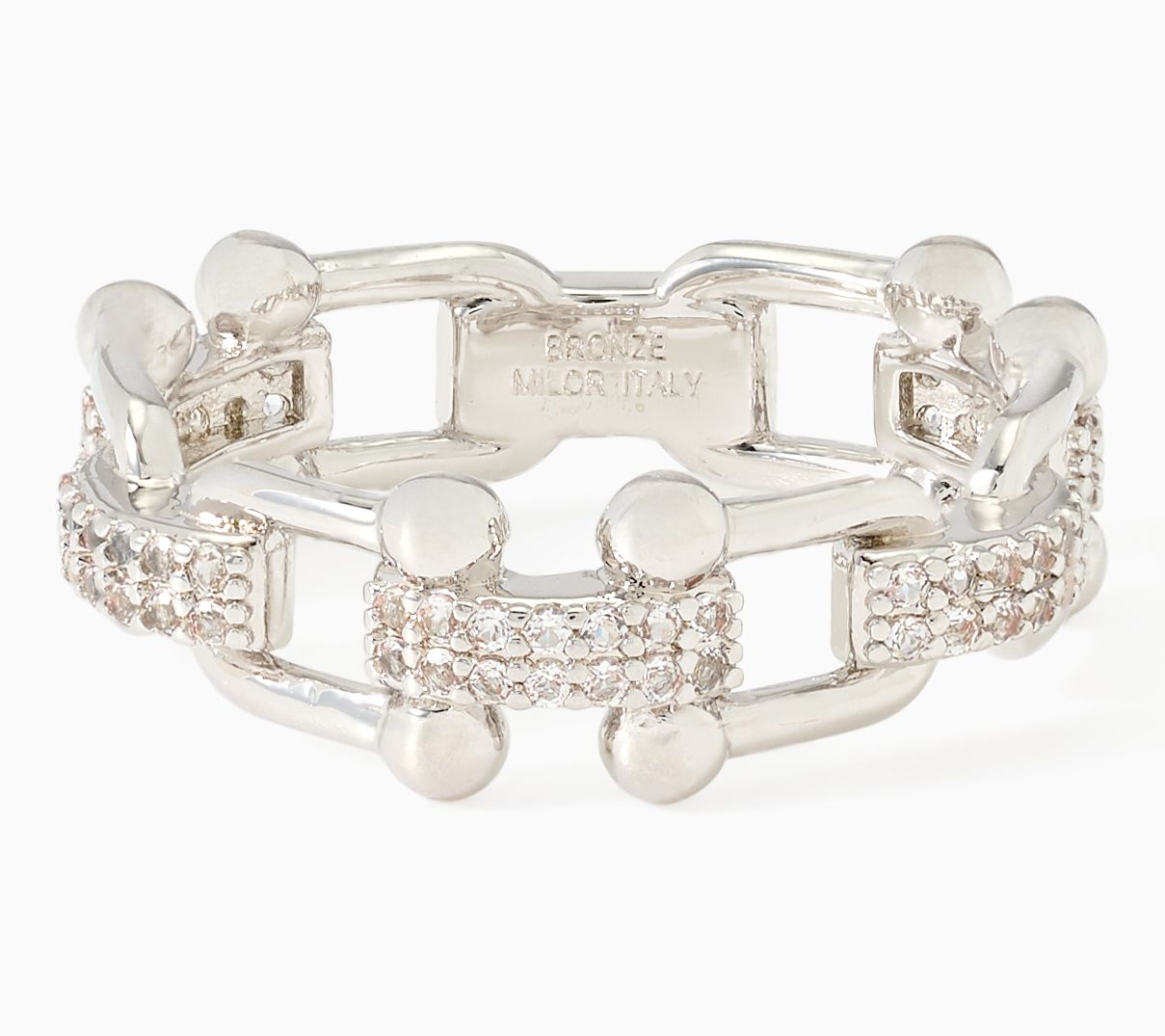  David Markstein Bronze Couture Status White Topaz Ring
