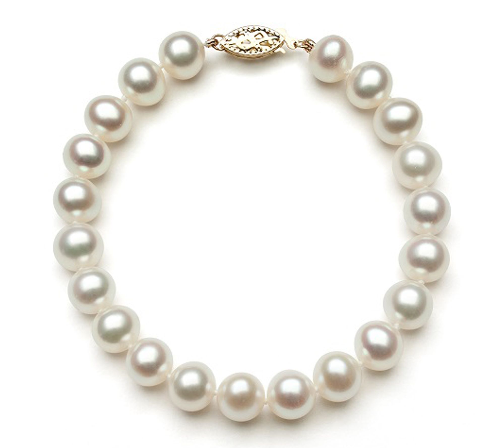 Amour De Pearl 8-9mm Cultured Pearl Bracelet, 14K Gold