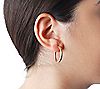 Italian Gold Polished 3/4" Round Hoop Earrings,14K, 2 of 3