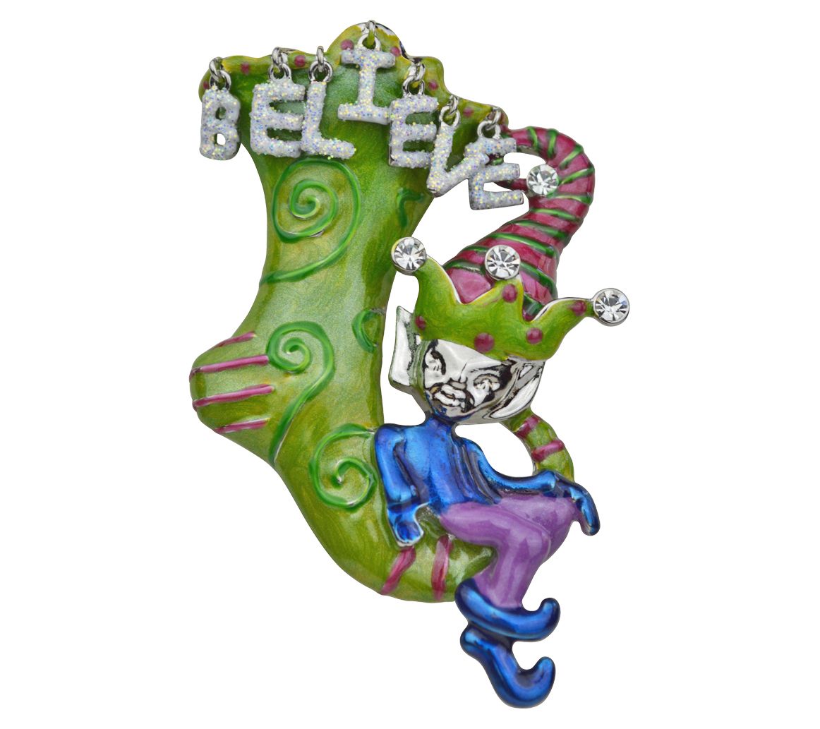 Kirks Folly Believe Elf Pin Pendant