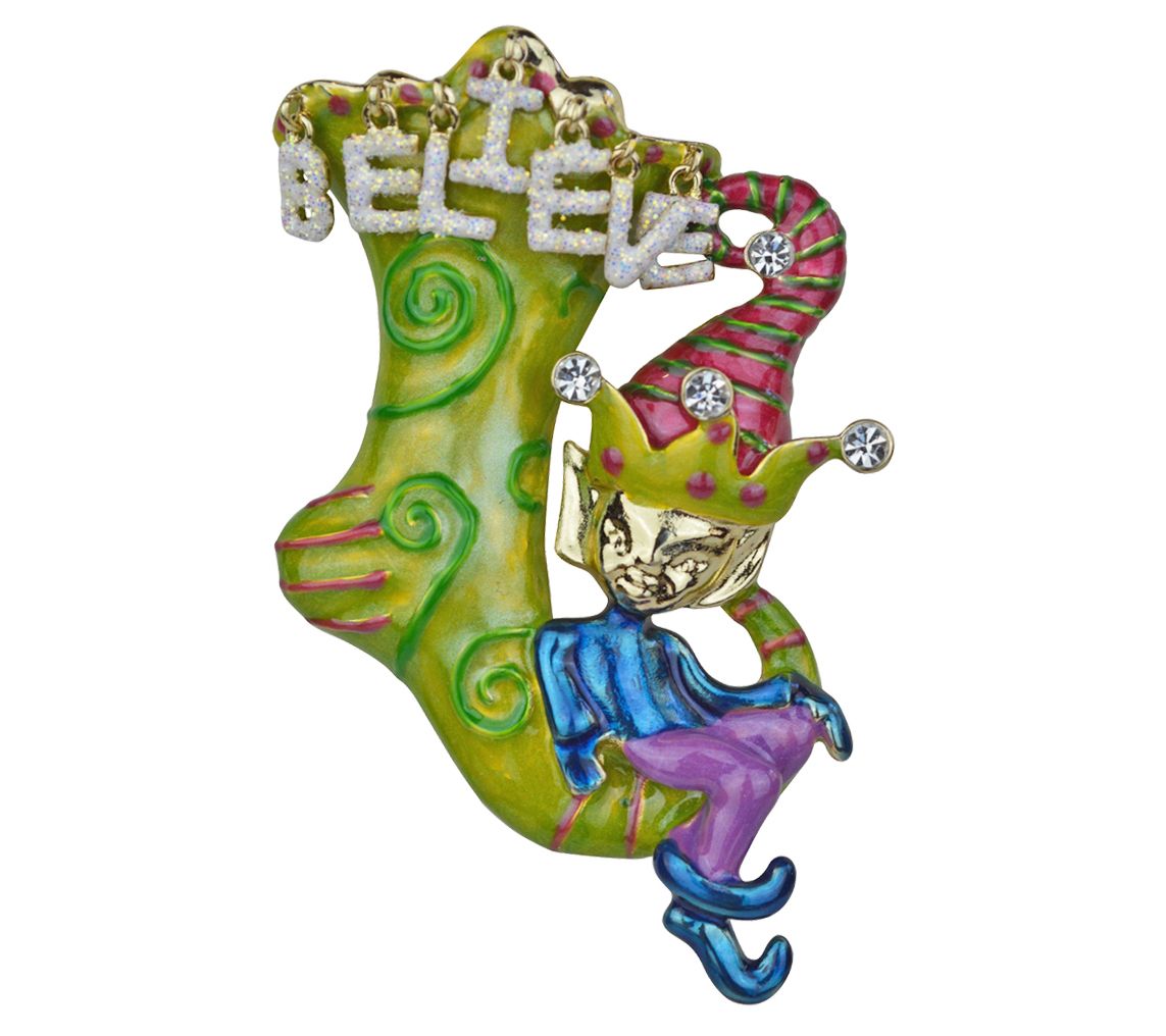 Kirks Folly Believe Elf Pin Pendant