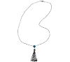 Sterling Turquoise Beaded Tassel Necklace, 2 of 2