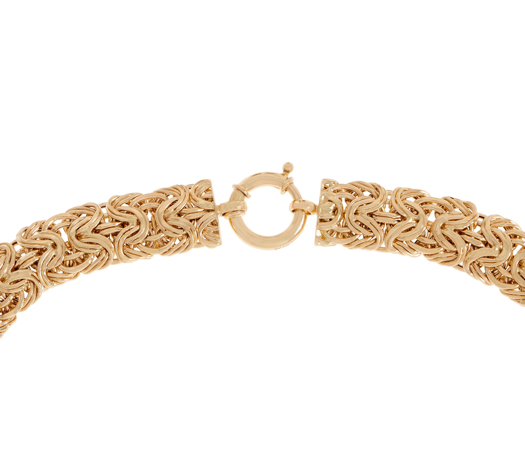 "As Is" 14K Gold 18" Bold Byzantine Necklace, 30.0g