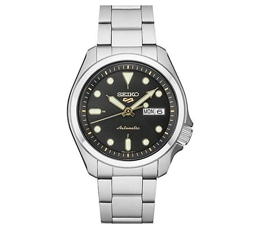Seiko Men's Automatic Stainless Black Dial Watch