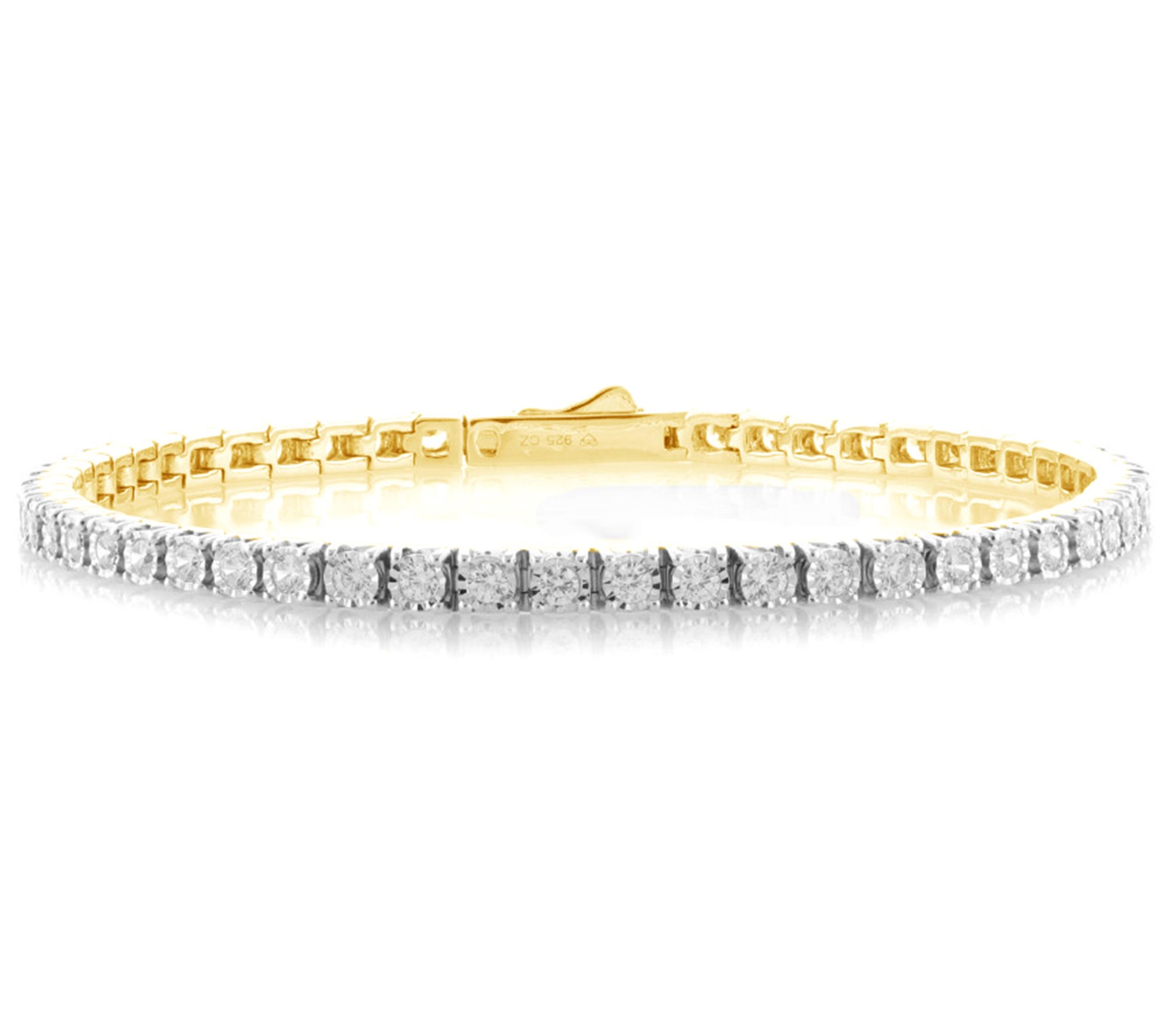 Affinity 2.00 cttw Diamond Tennis Brace let, 14K Gold