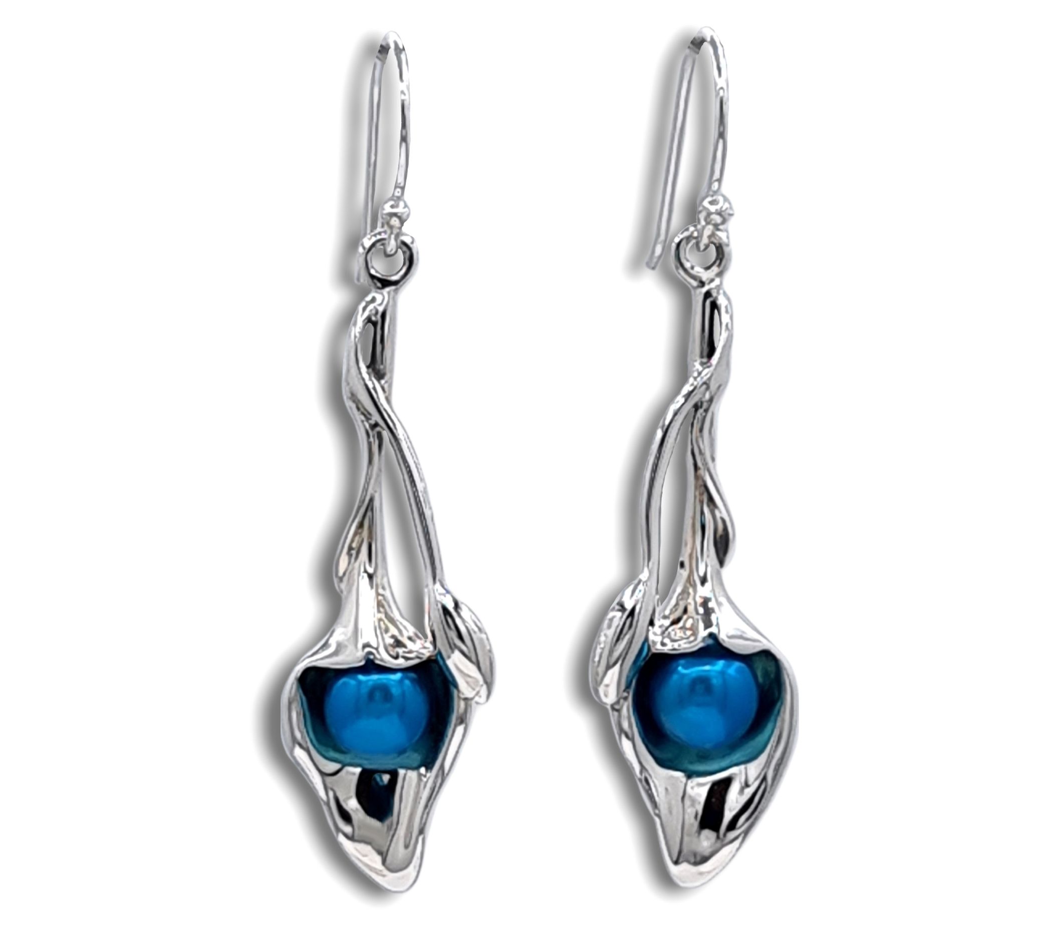 Hagit Sterling Silver Cultured Pearl Eden Earrings