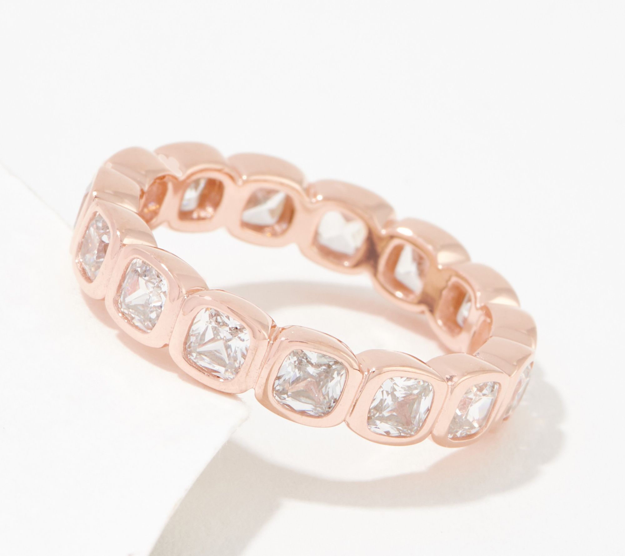 Qvc diamonique hot sale eternity bands