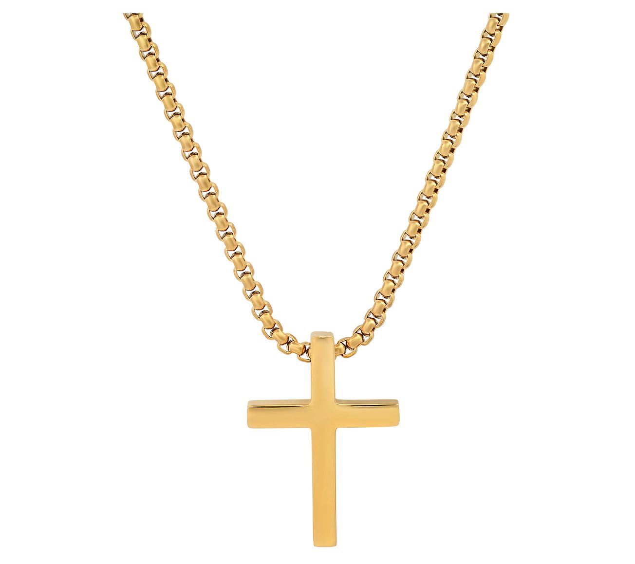 Steel by Design Men's Cross Pendant w/ Chain