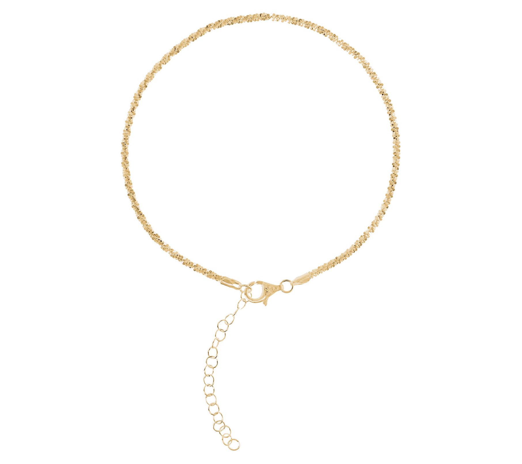 UltraFine Silver Adjustable Margherita Anklet 2.8g