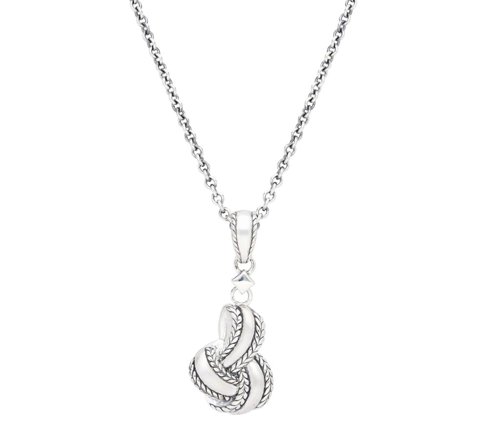 Tiffany Kay Studio Sterling Herringbone Knot Pendant w/ Chain