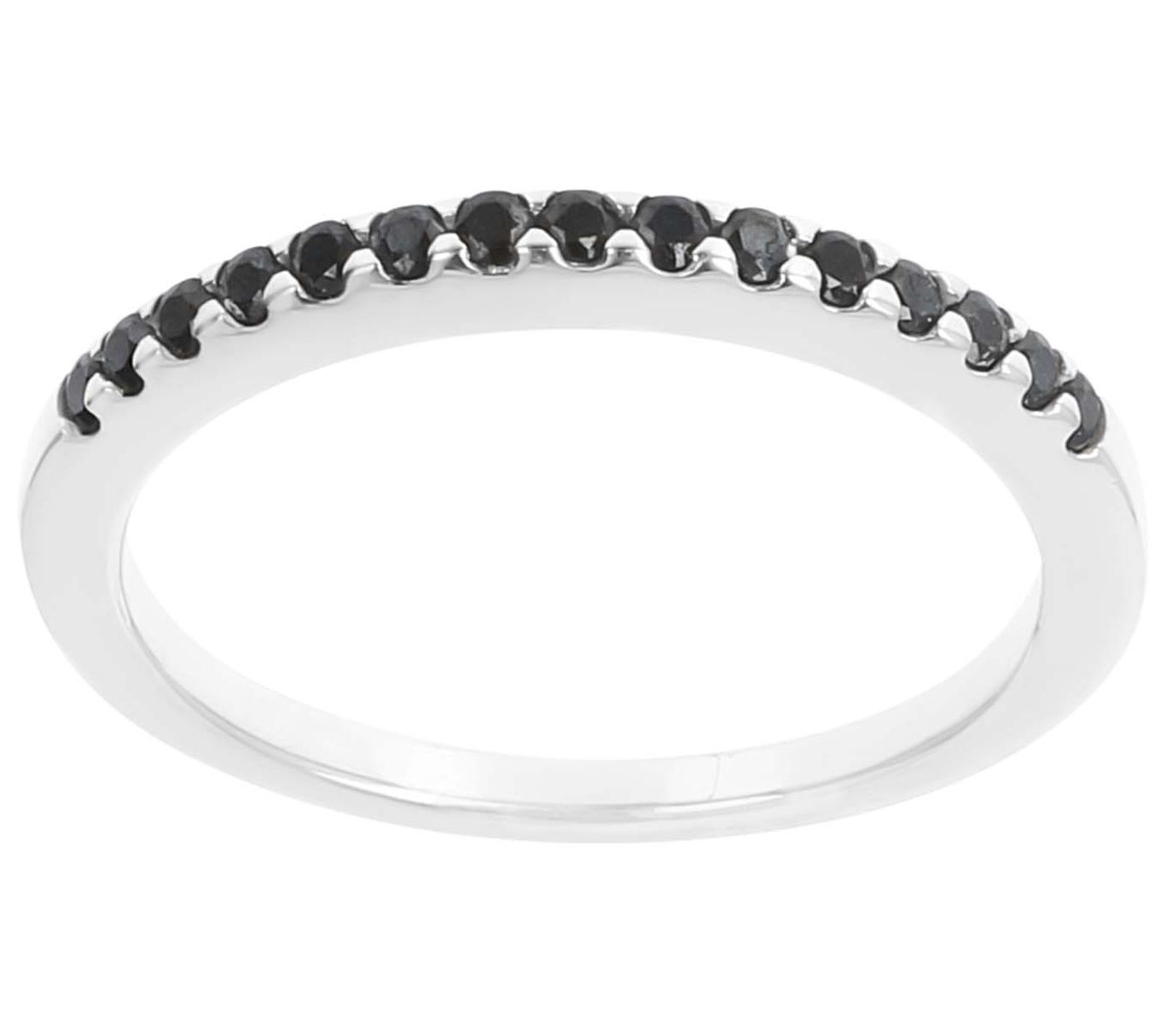 Diamonique 0.40 cttw Stackable Band Ring, Sterling Silver