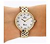 Vicence Round Case Panther Link 14K Gold Watch, 2 of 2