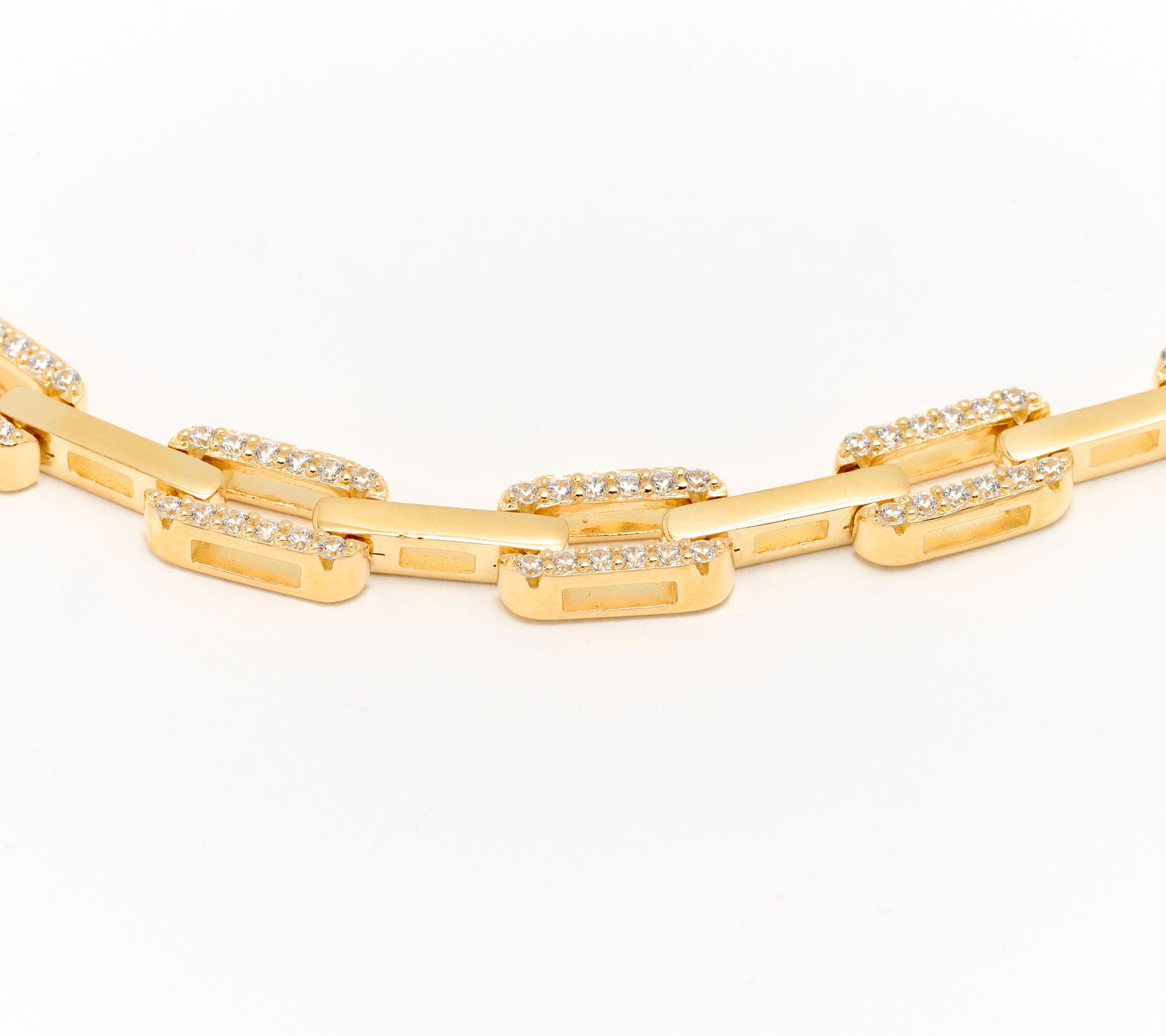 Diamonique x Kathy Levine Legend Link Necklace Sterling Silver