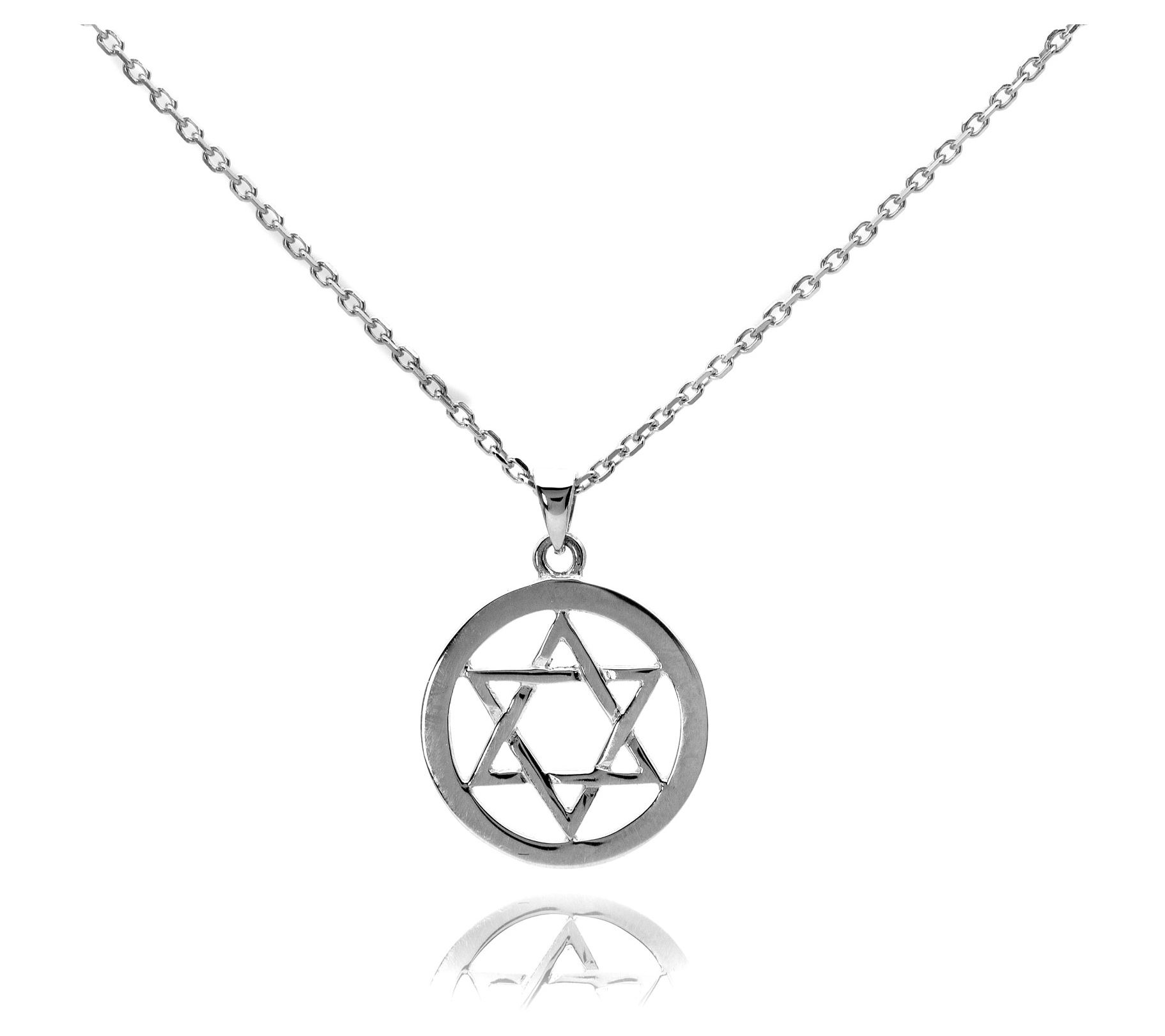 Adi Paz 14K Gol d Round Star of David Pendant w/ Chain