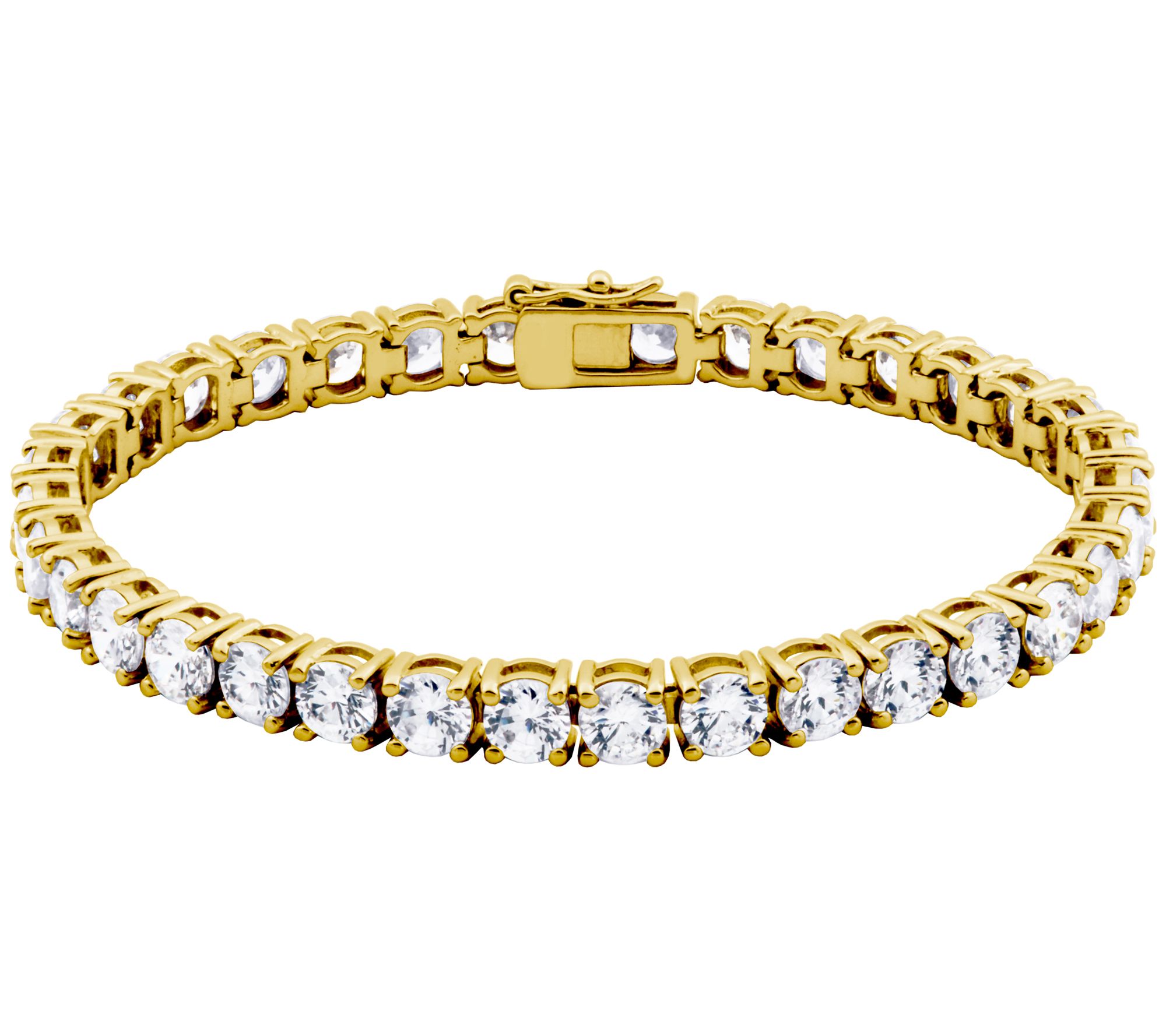 Diamonique 29.50 cttw Tennis Bracelet, Sterling Silver