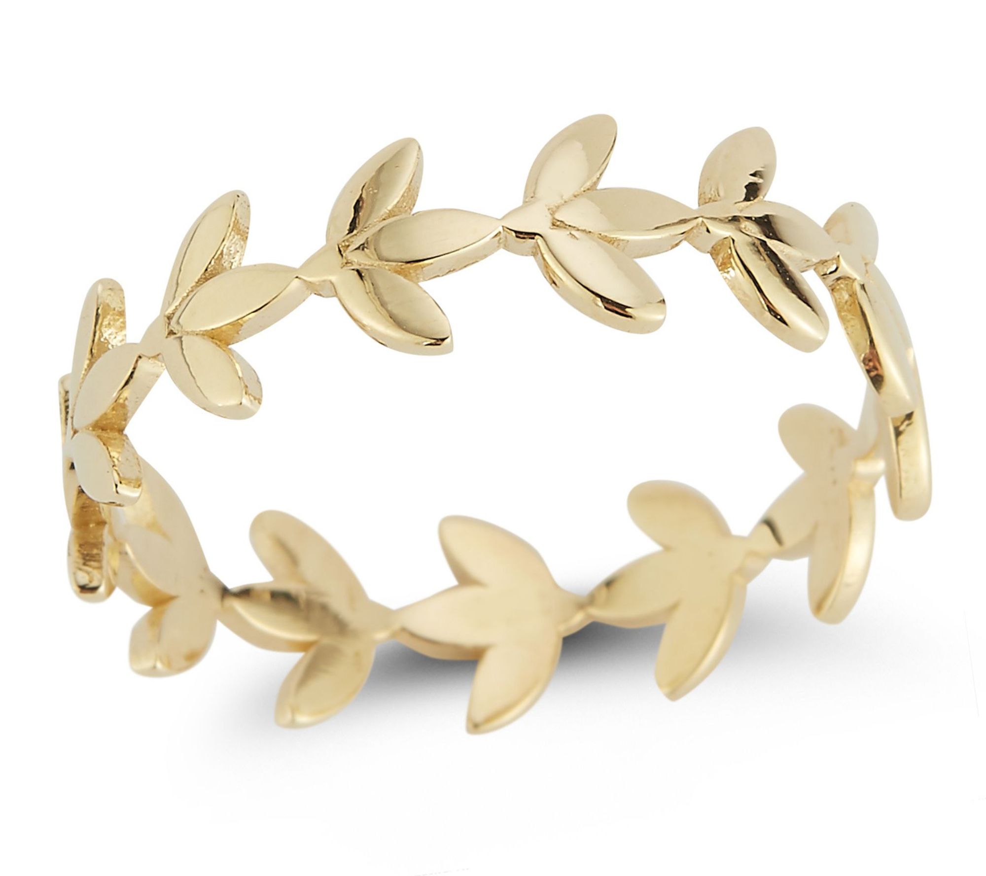 Luminosa Gold Leaf Wreath Ring, 14K
