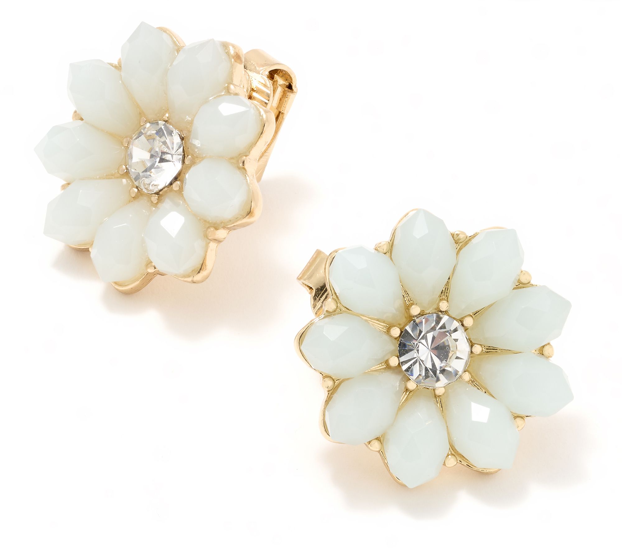 Joan Rivers Flower Button Clip-On Earring