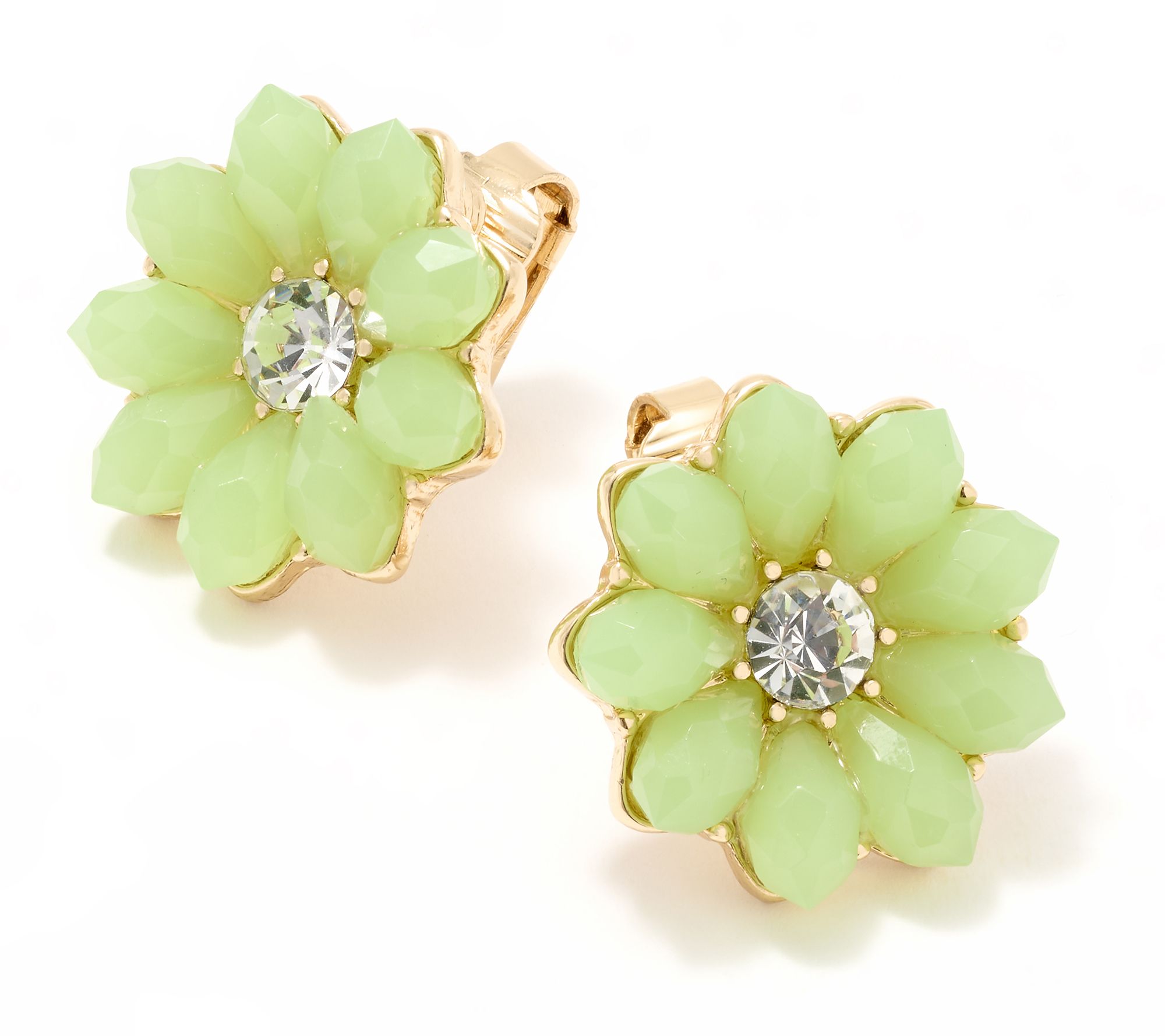 Joan Rivers Flower Button Clip-On Earring