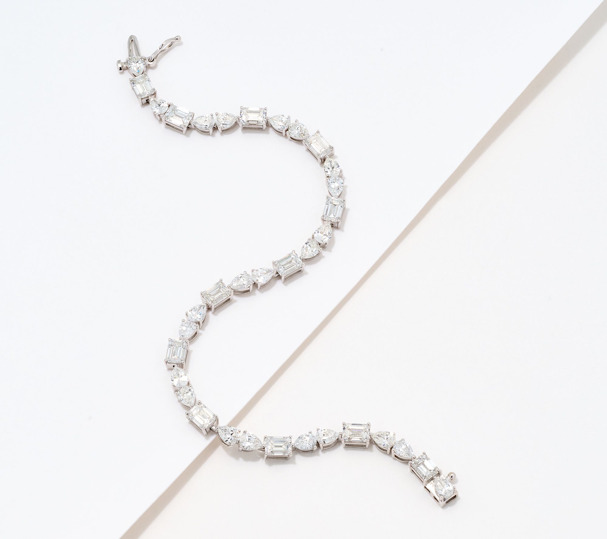 Fire Light Lab Grown Diamond Multi Shape Bracelet 9 cttw