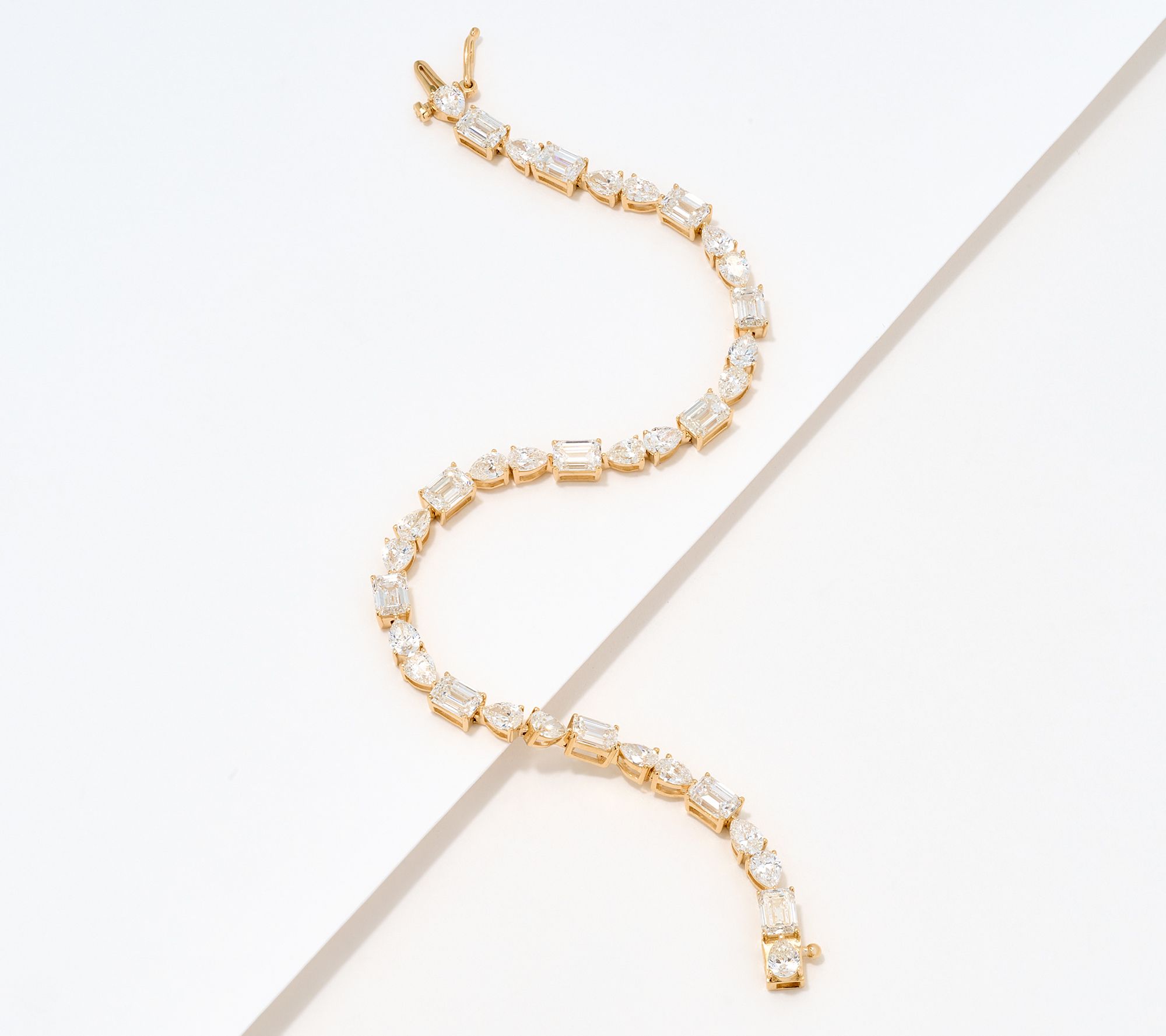 Fire Light Lab Grown Diamond Multi Shape Bracelet 9 cttw