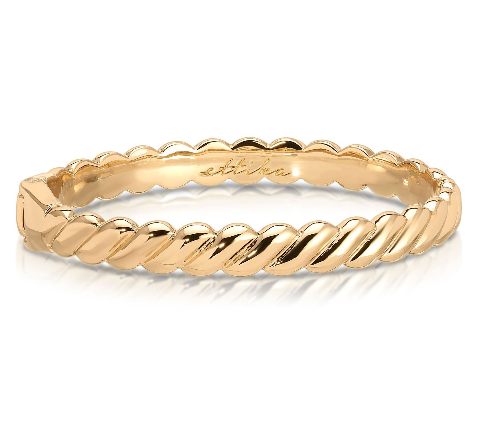 Ettika Polished Twisted Bangle