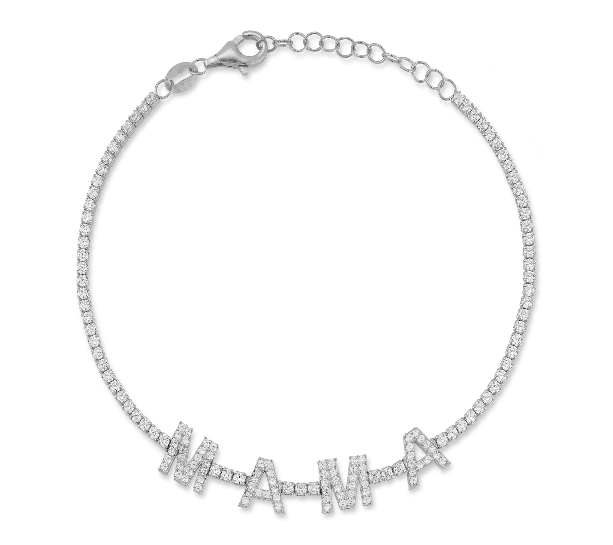 Sterlina Silver Mama Tennis Bracelet, Sterling