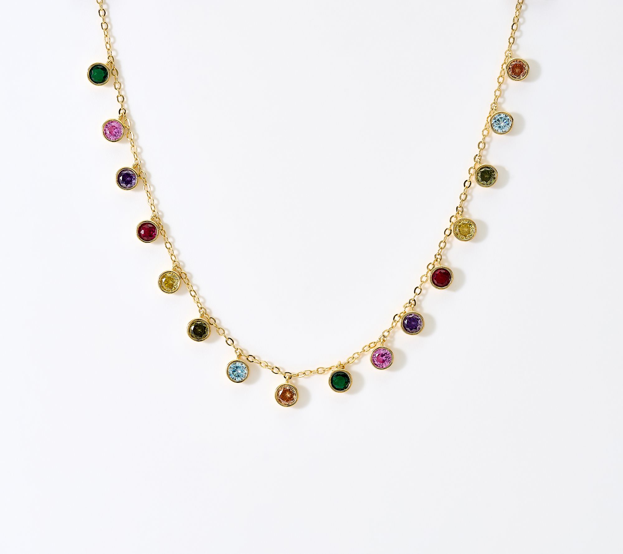 Diamonique Italia Party Charm Necklace, Bronze