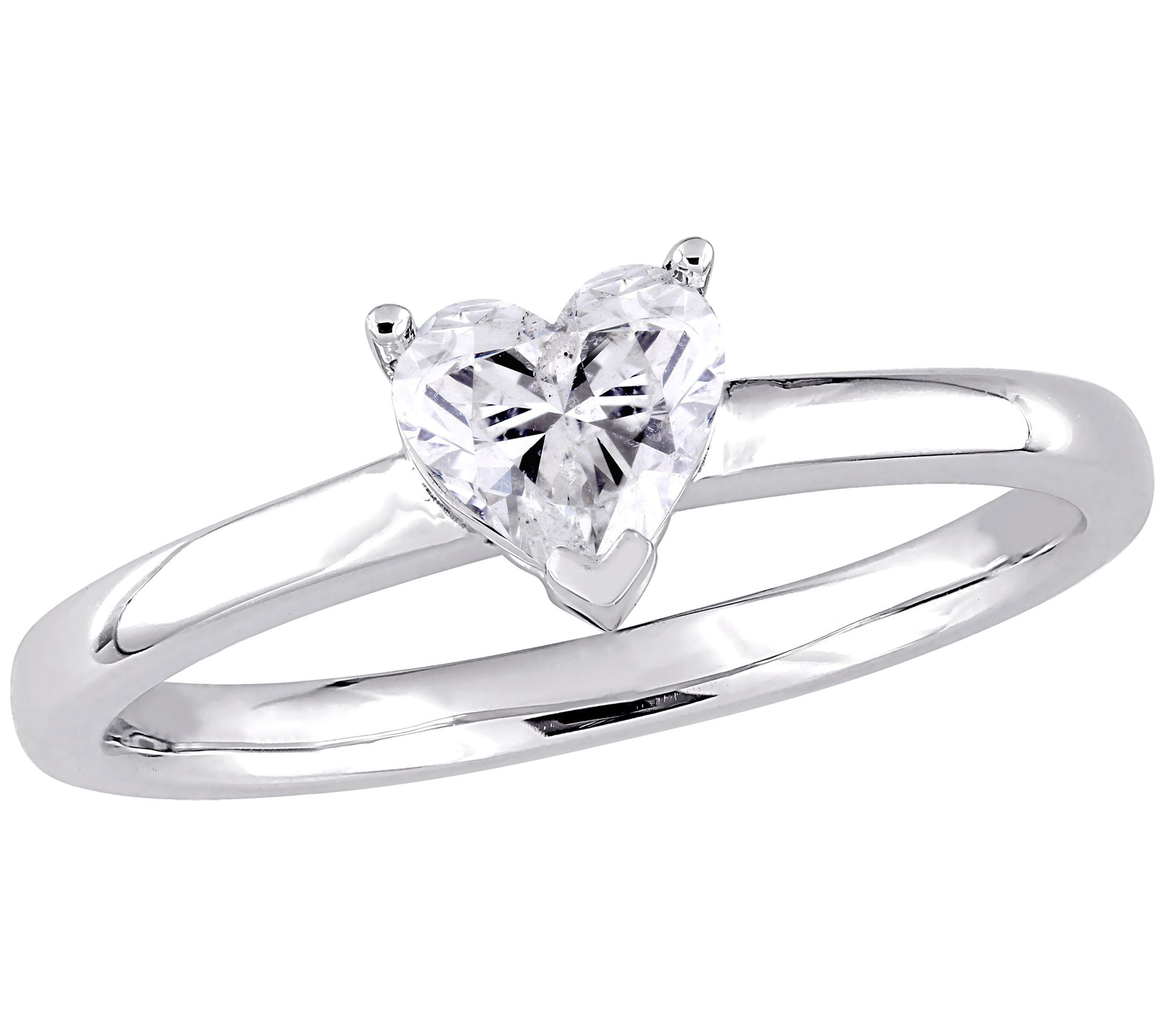Affinity 1/2 cttw Diamond Heart Engagement Ring, 14K