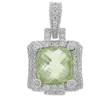 Judith Ripka Sterling 6.50 ct Mint Quartz Enhancer - QVC.com