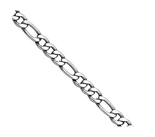 Steel by Design 5.3mm 20" Figaro Chain Necklace