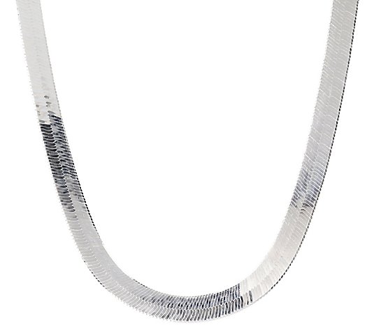UltraFine Silver 20" Flexible Herringbone Necklace, 22.2g