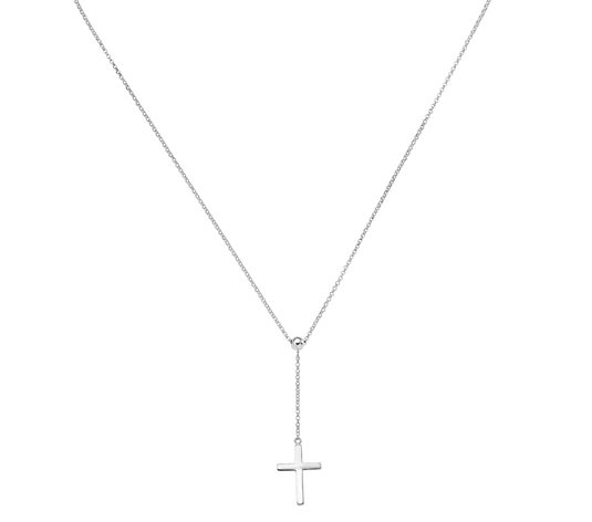 Sterling Cross Y-Necklace by Silver Style
