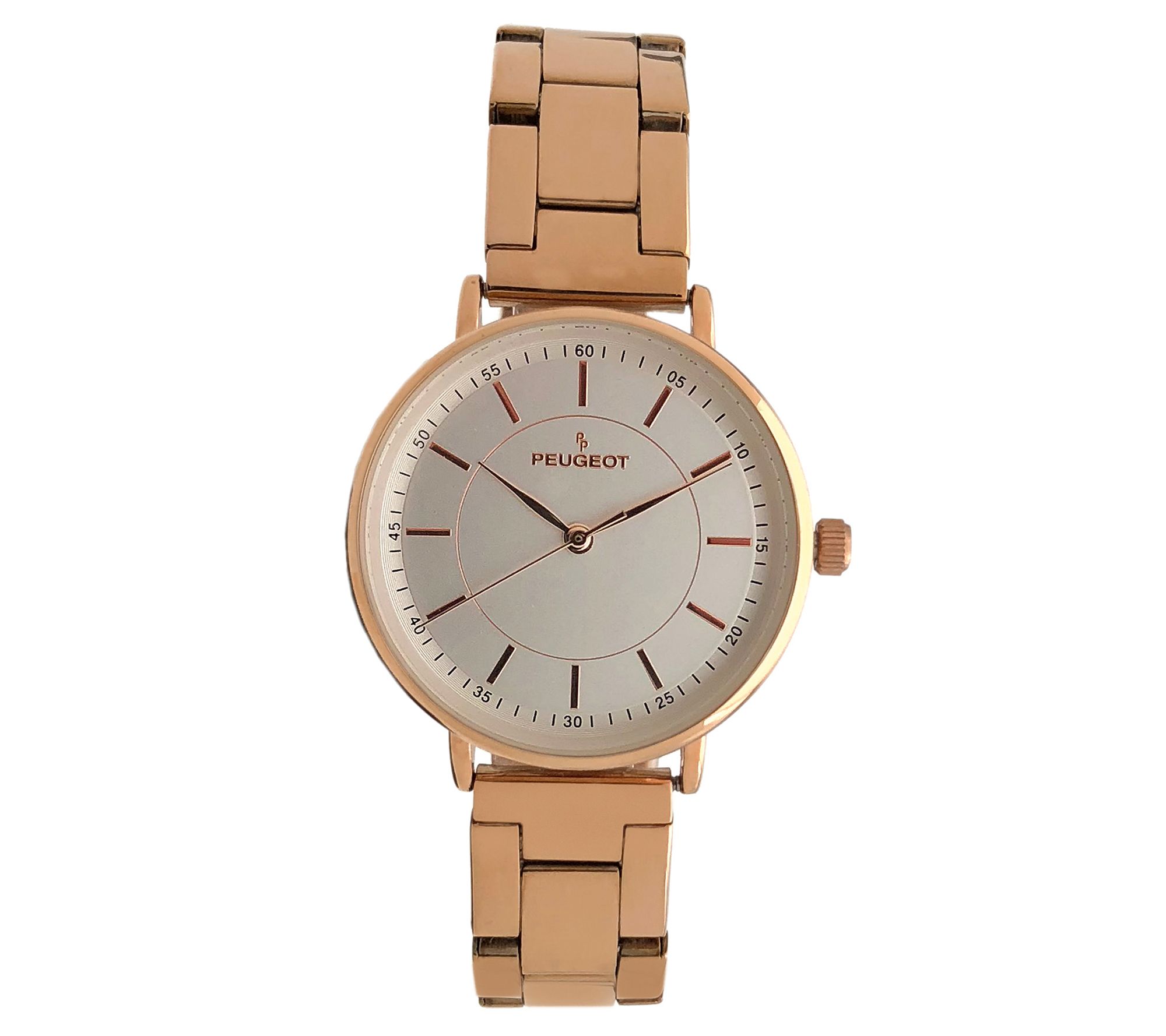Peugeot Woman's Rosetone Bracelet Watch