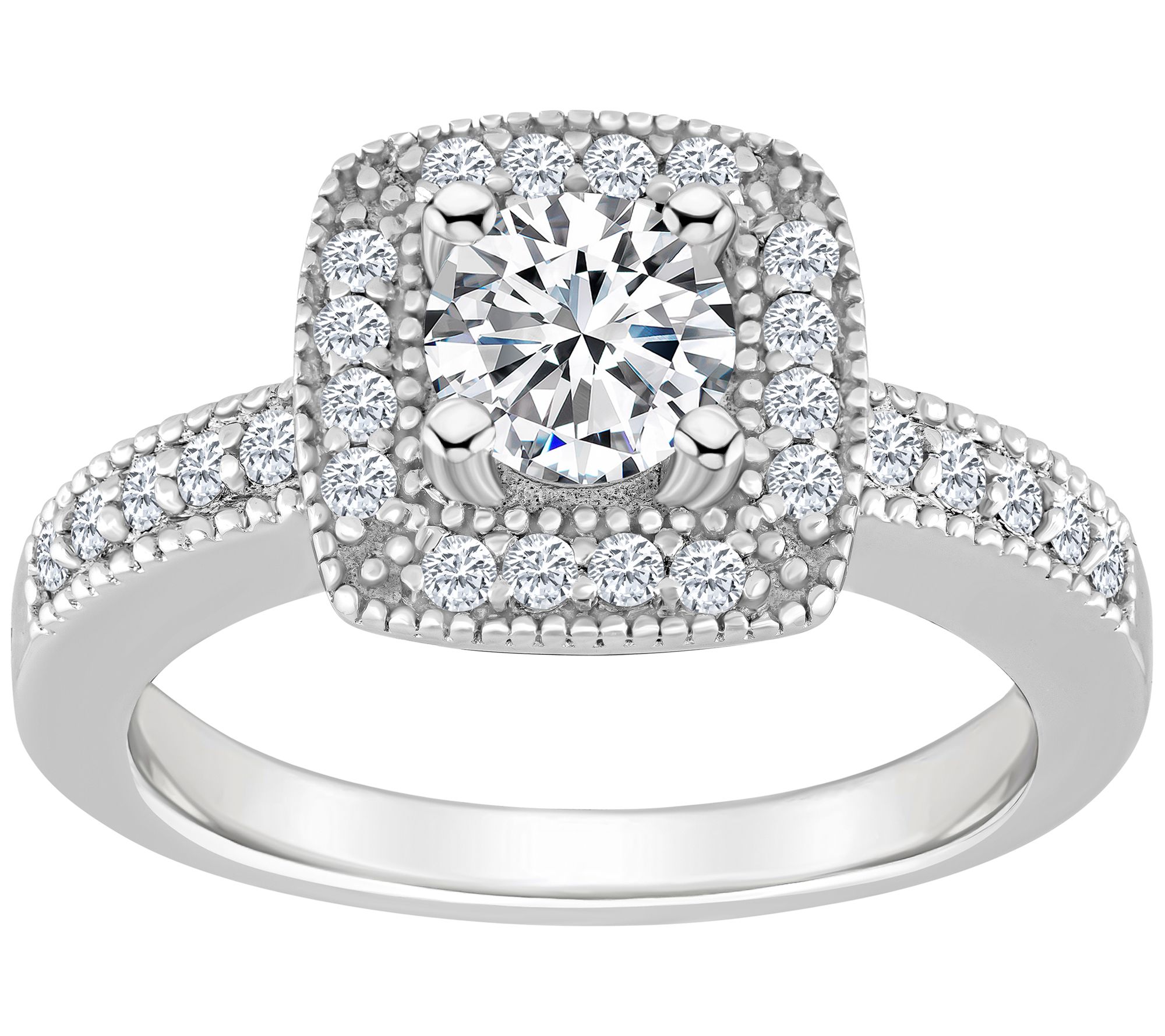 Affinity 1.05 cttw Diamond Halo Engagement Ring , 14K Gold