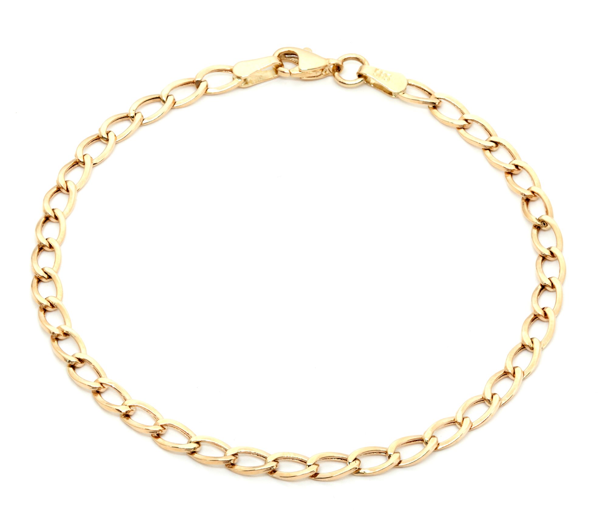 Adi Paz 14K Gold Curb Link Bracelet - QVC.com