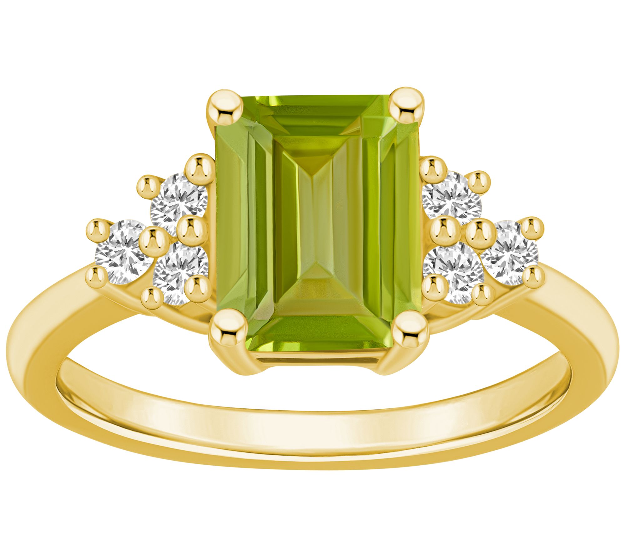 Affinity Gems Gemstone & 0.25 cttw Diamond Ring, 14K Gold