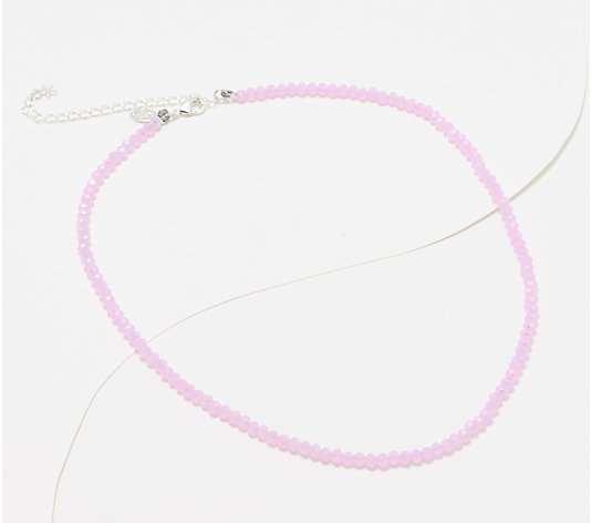Kirks Folly Starlight Shimmer Glass Bead Necklace, 18"