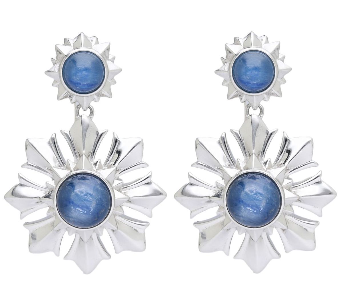 Margo Manhattan Sterling Silver Kyanite Lydia Earrings