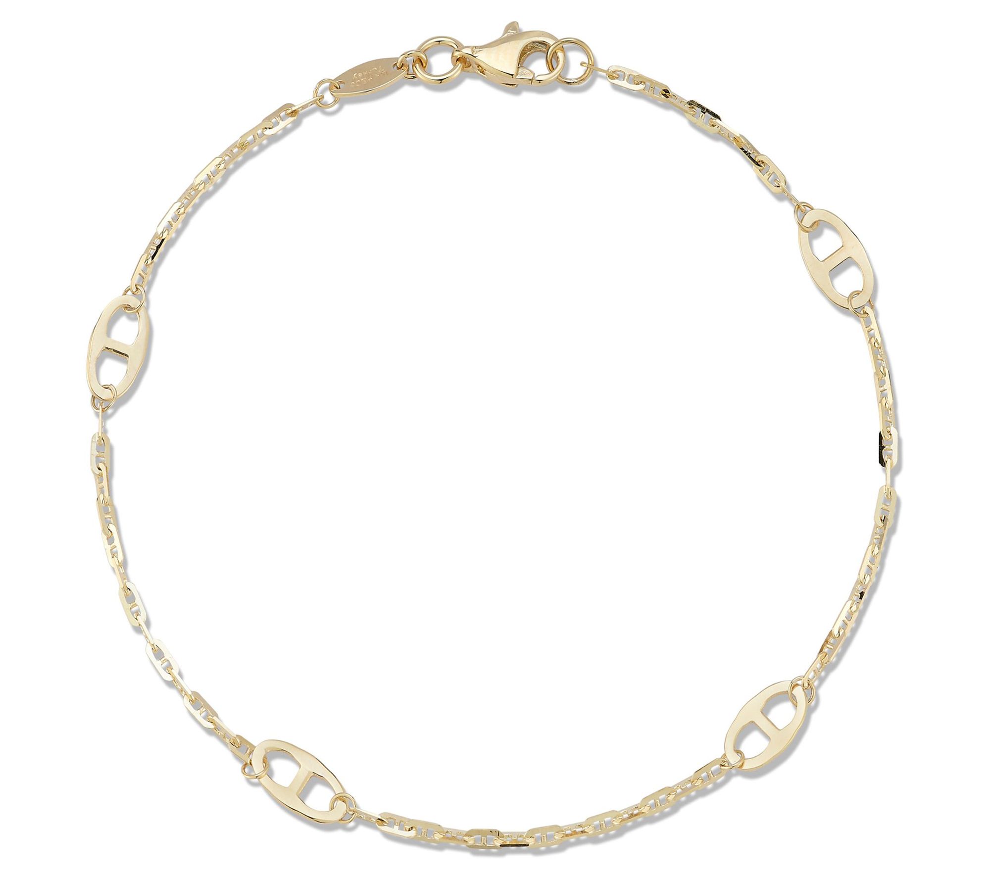 Luminosa Gold Mariner Link Bracelet, 14K