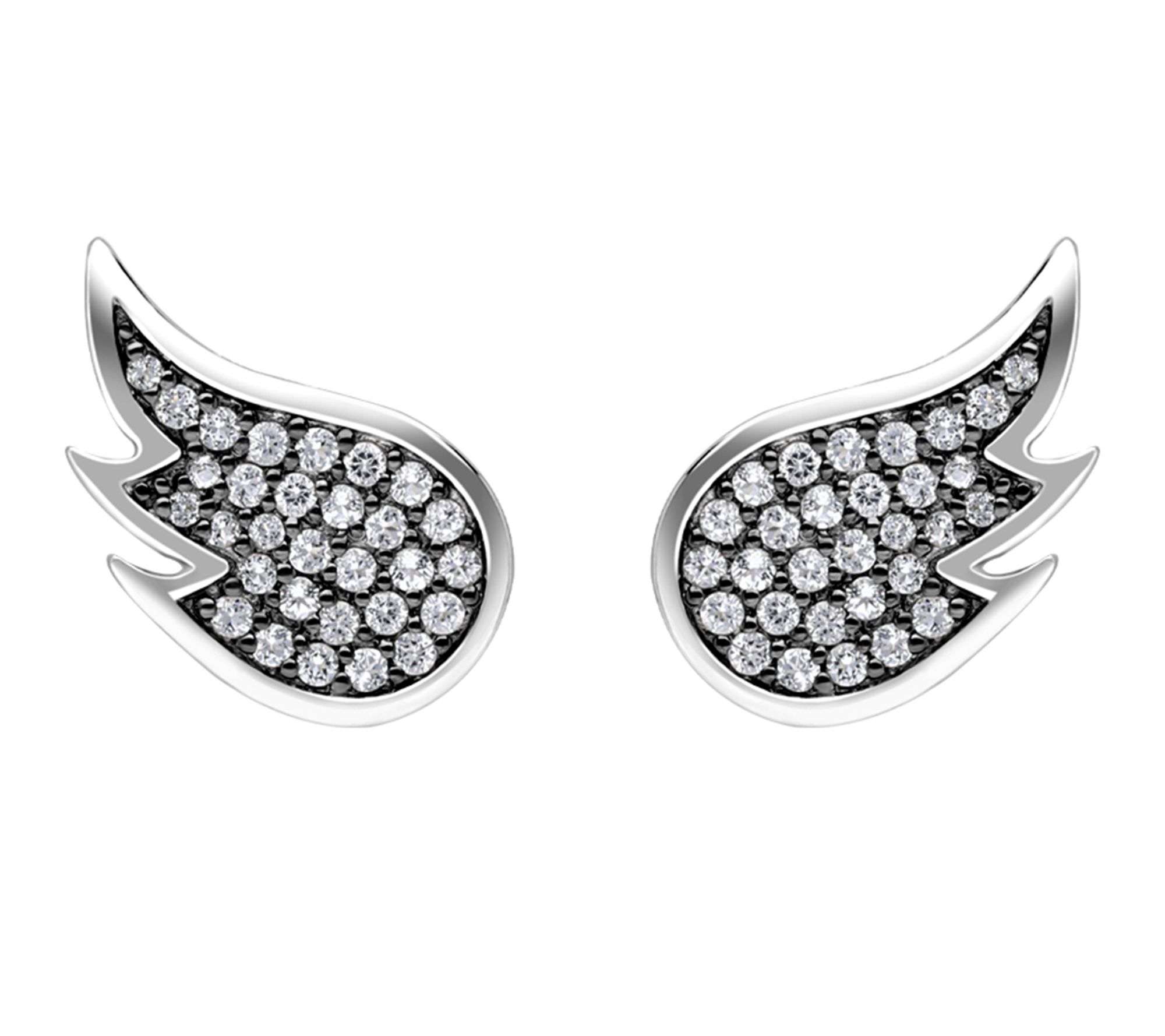 Margo Manhatttan Sterling Silver White Topaz Ariel Earrings